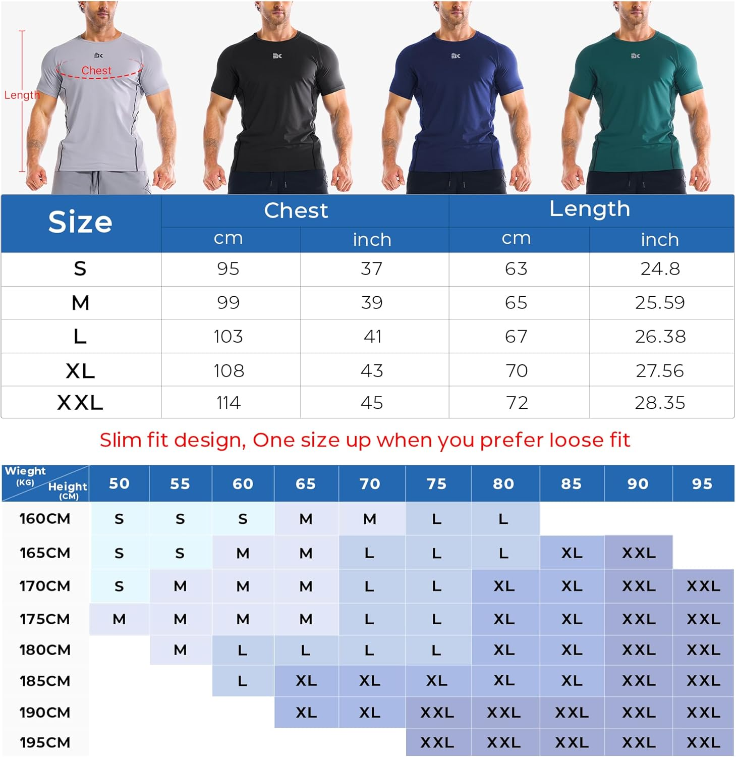 BROKIG Men'S Gym Sports T-Shirts, Underarm Muscle Running Shirt Fitting Workout Training Casual Tops Quick Dry Tees image number 3