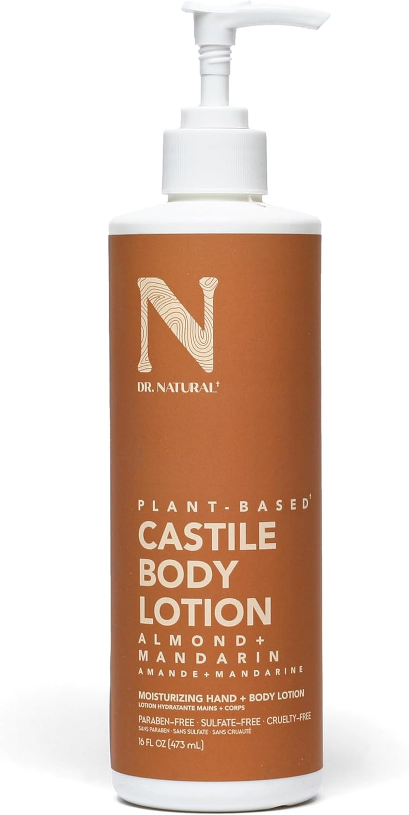 Dr. Natural Castile Body Lotion, Almond, 473 Ml - Plant-Based - Paraben-Free, Sulfate-Free, Cruelty-Free - Made with Organic Shea Butter - Non-Greasy - Body Lotion for Dry Skin image number 2