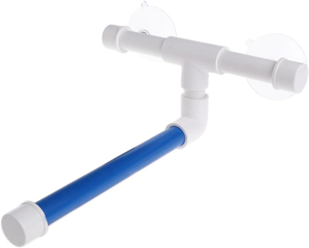 JUMPLAWN Portable Parrot Bird Shower Stand Suction Cups, Window Mounted Bird Bath and Paw Grinding Perch for Indoor Parakeets and Cockatiels image number 2