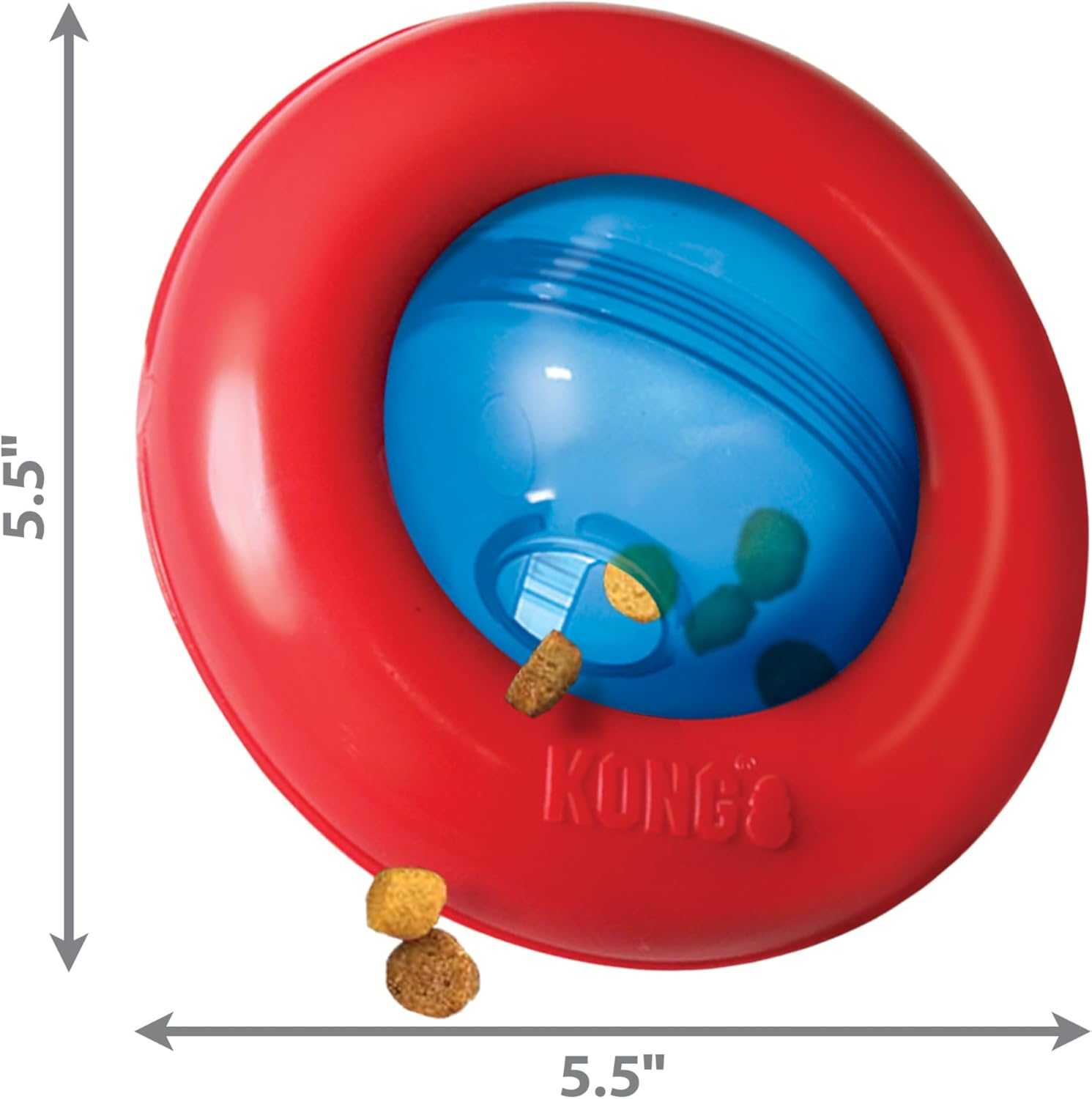 Kong Gyro Dog Toy, Small, Red/Blue image number 4