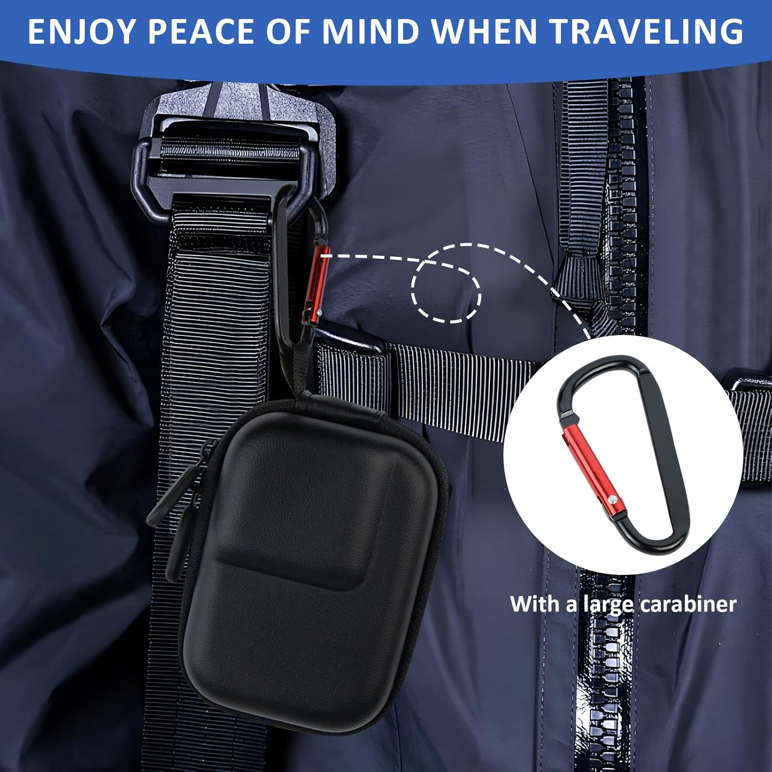 Jinminamz Carry Case for DJI Accessories, Mini Carry Bag for DJI Osmo Action 5 Pro/4/3, Black Hard Shell Travel Bag for DJI Osmo Action 5 Pro, Drop-Proof Pressure Container for Travel, Life Records image number 2