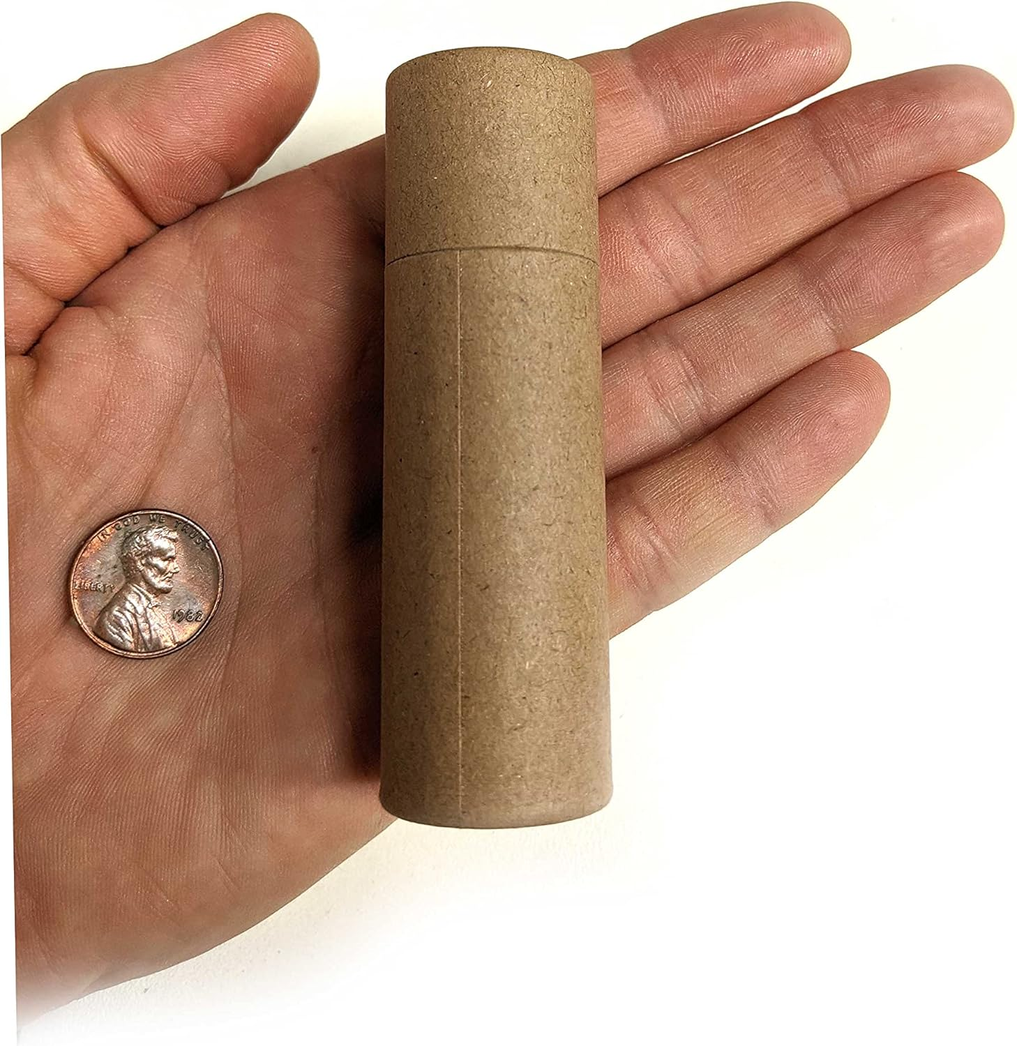 Empty Cardboard Deodorant Containers - Push-Up Style, Top-Fill, Reusable and Biodegradable 1.0 Oz (15-Pack) Brown image number 5