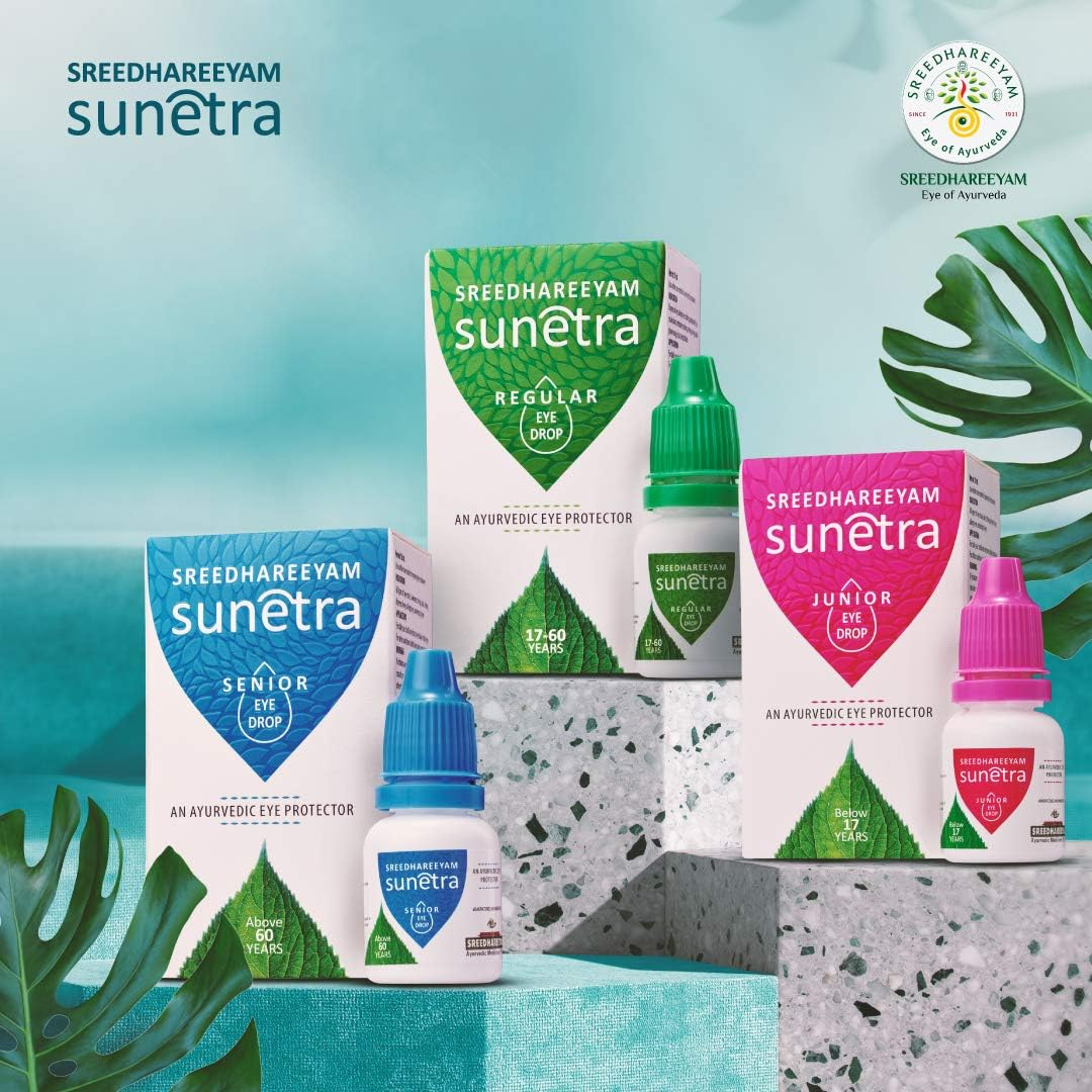 Sreedhareeyam Ayurveda Sunetra Regular Herbal Eyedrops (17-60 Years Age) from Renowned Eye Hospital, Relieves Dryness, Redness & Itching, image number 1