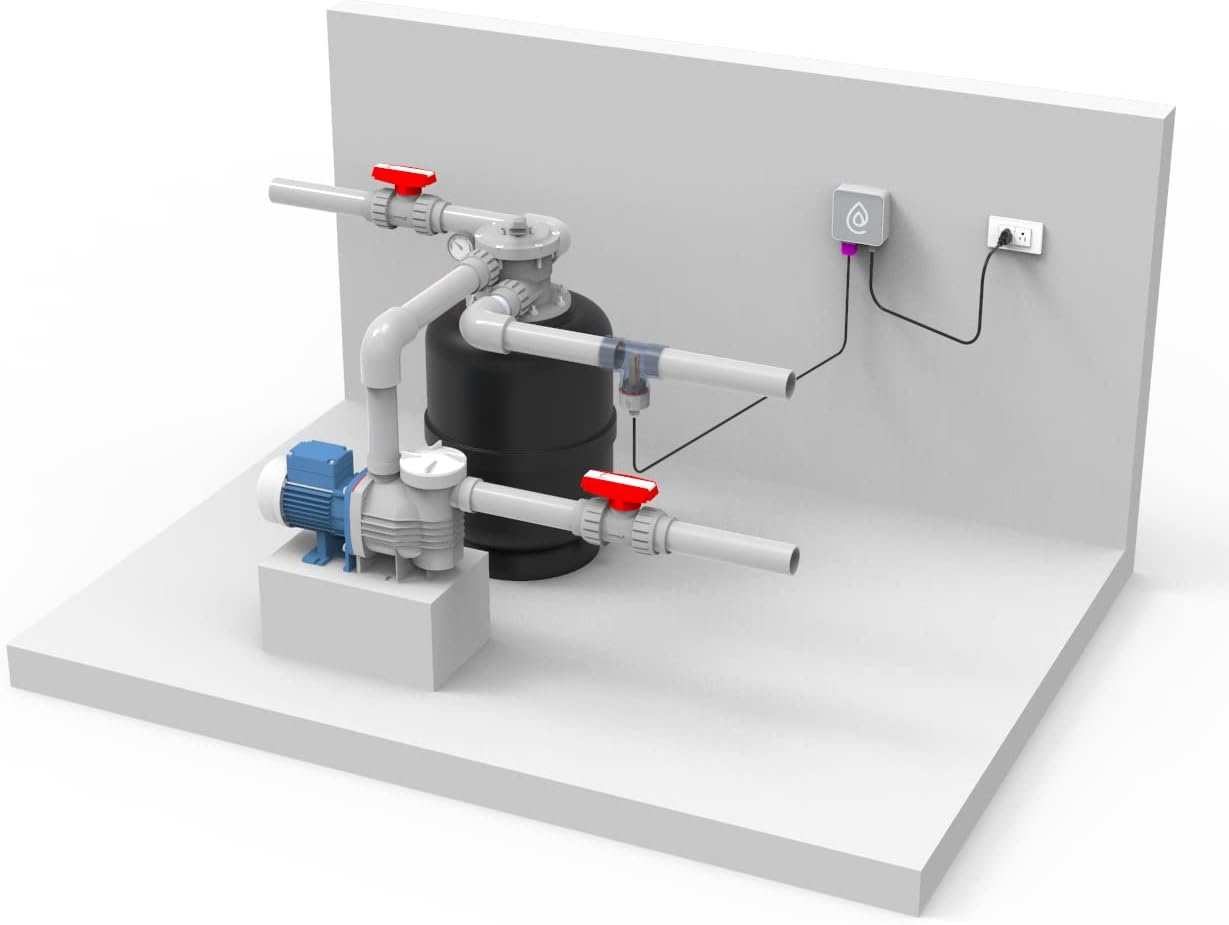 Mineral Lion Pool Ionizer by Clearblue Ionizer - Self-Cleaning, Inline Pool Ionizer Works in All Sun Conditions - Nothing Floating in Your Pool - Installs in 30 Minutes (25,000 Gallons)