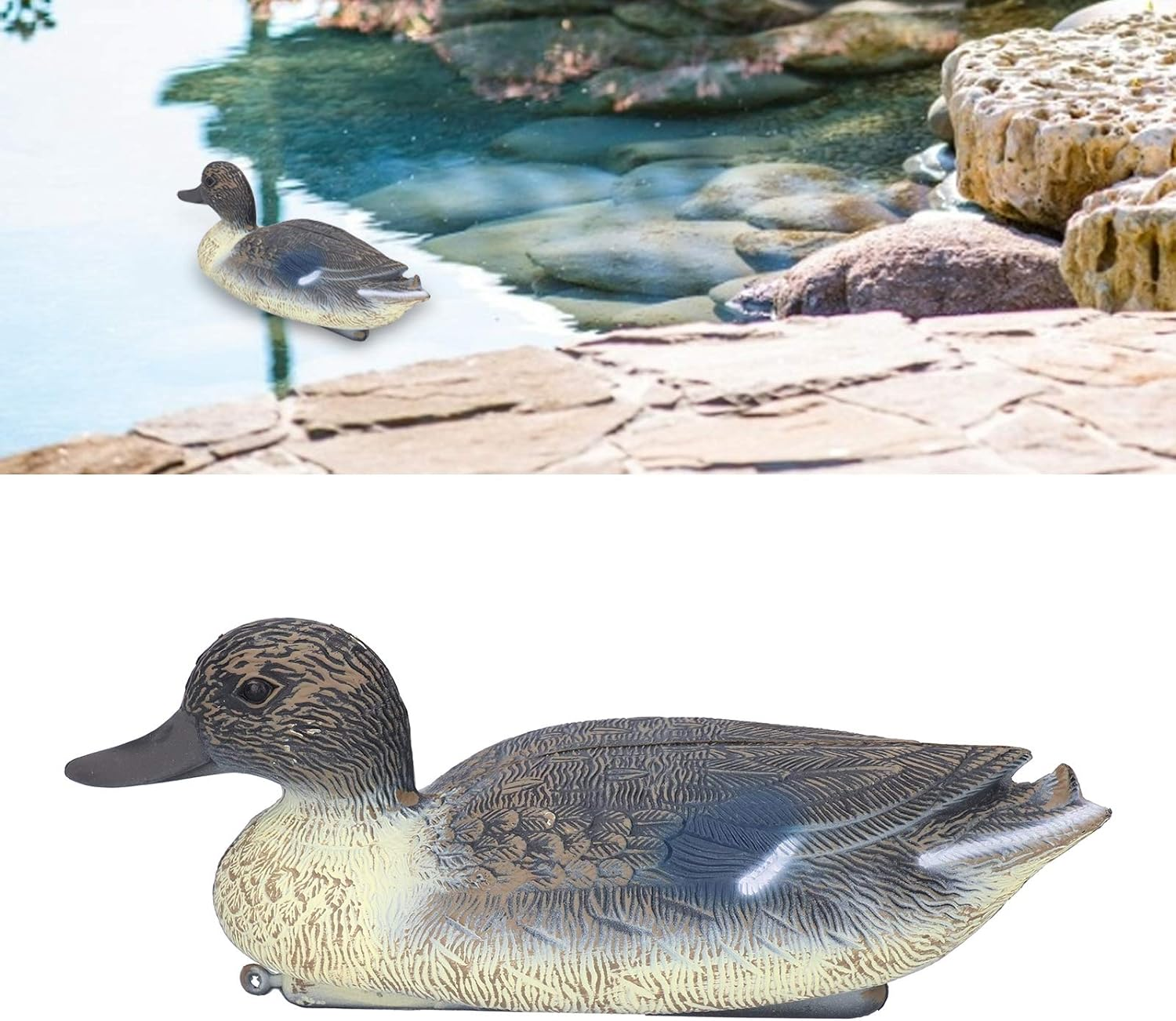 Mini Farm Animal Figures, Farm Animal Cake Cupcake Topper, Simulation Plastic Duck Garden Lawn Swan Pond Ornaments Decoration Floating Animal Cute Statue image number 4