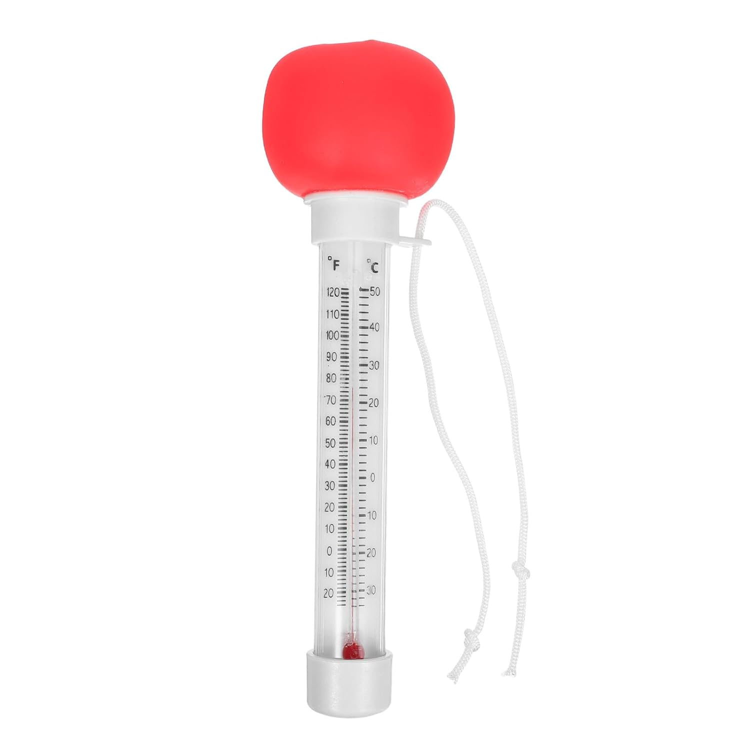 YARNOW Floating Pool Thermometer for Bath and Swimming Pools Easy Read Tomato Shaped Water Temperature Gauge Spa and Hot Tub Thermometer for Indoor and Outdoor Use image number 5