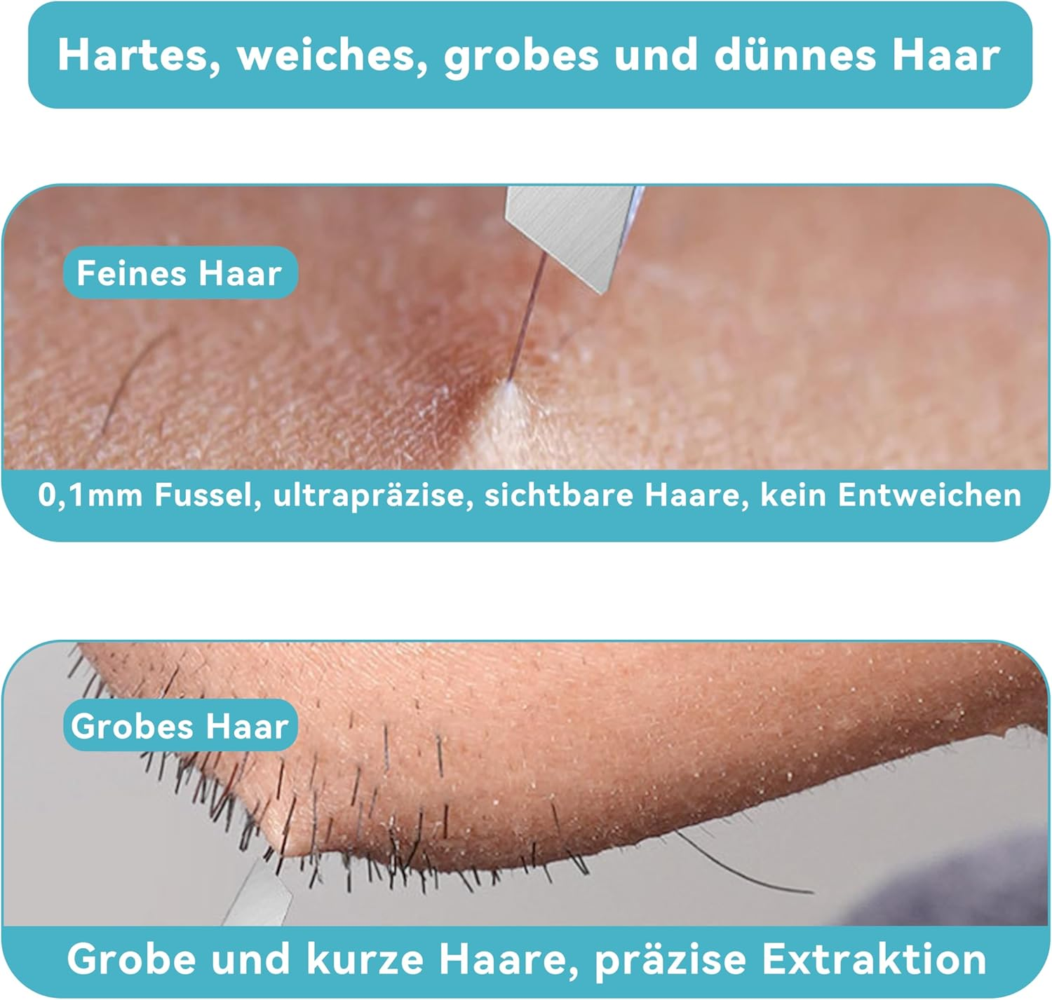 SANTUO Tweezers - Wide Handle & Tip Oblique, Stainless Steel, Unisex Professional Tweezers, Eyebrow Plucking & Eyelash Tweezers for Eyebrow Pluckers, Eyebrow Trimming, Eyelash Assistance (Silver) image number 4