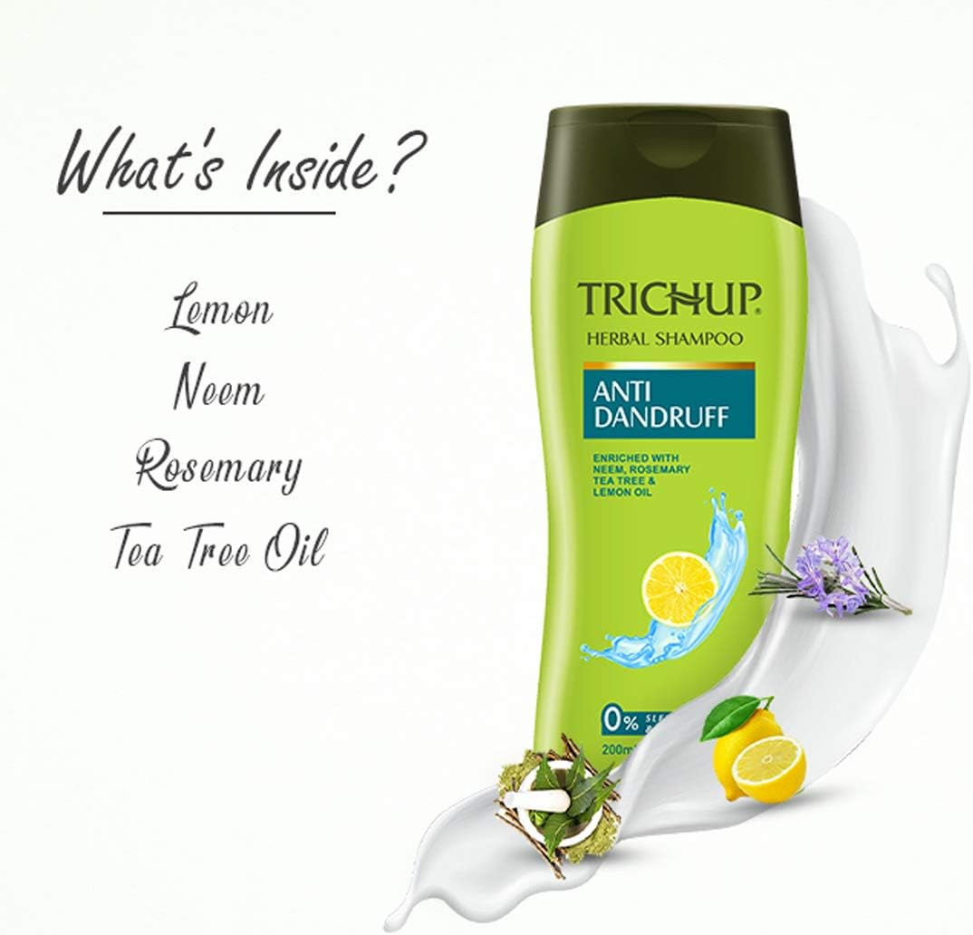 Trichup Anti-Dandruff Kit (Anti-Dandruff Oil (100Ml), Anti-Dandruff Shampoo (200Ml) (PACK of 2) image number 3