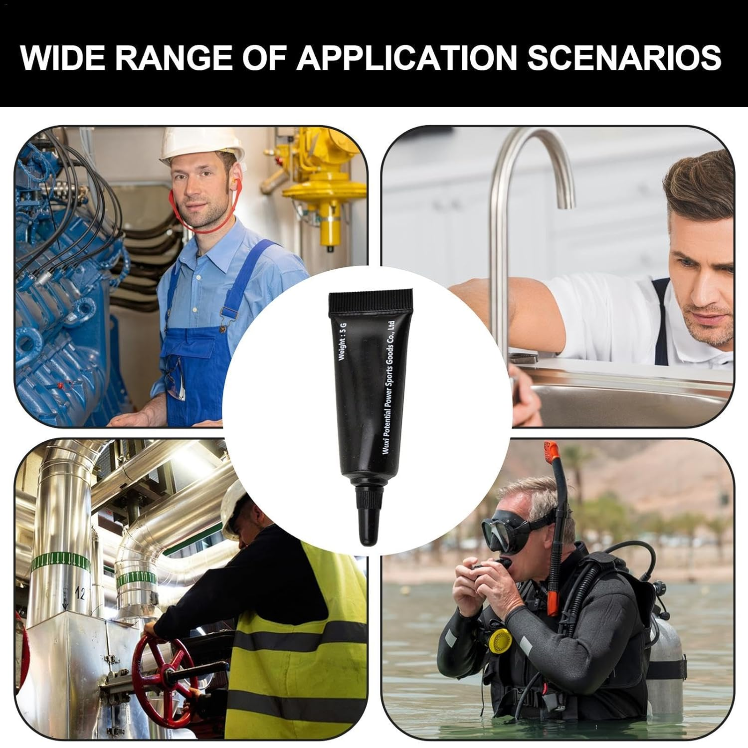 Kitchen Faucet Sealant | Maintenance Silicone Grease - Motor Gasket, Rubber Parts, Electrical Appliances Lubricant Sealant image number 6