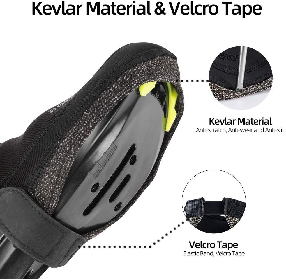 ROCKBROS Cycling Bike Shoe Toe Cover Warmer Protector Black 1 Pair image number 6