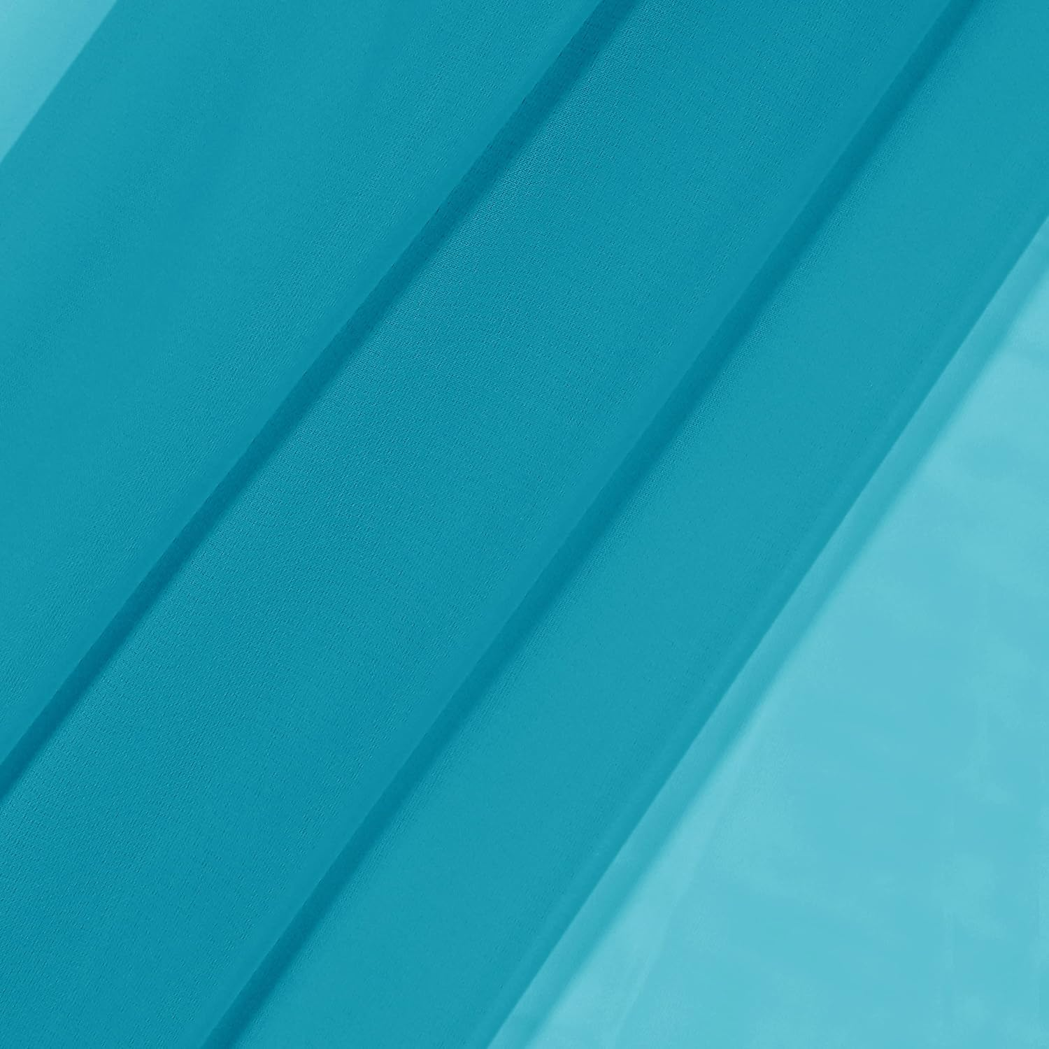 Pairs to Go Victoria Voile Modern Sheer Rod Pocket Window Curtains for Living Room (2 Panels), 59 in X 95 In, Turquoise image number 6