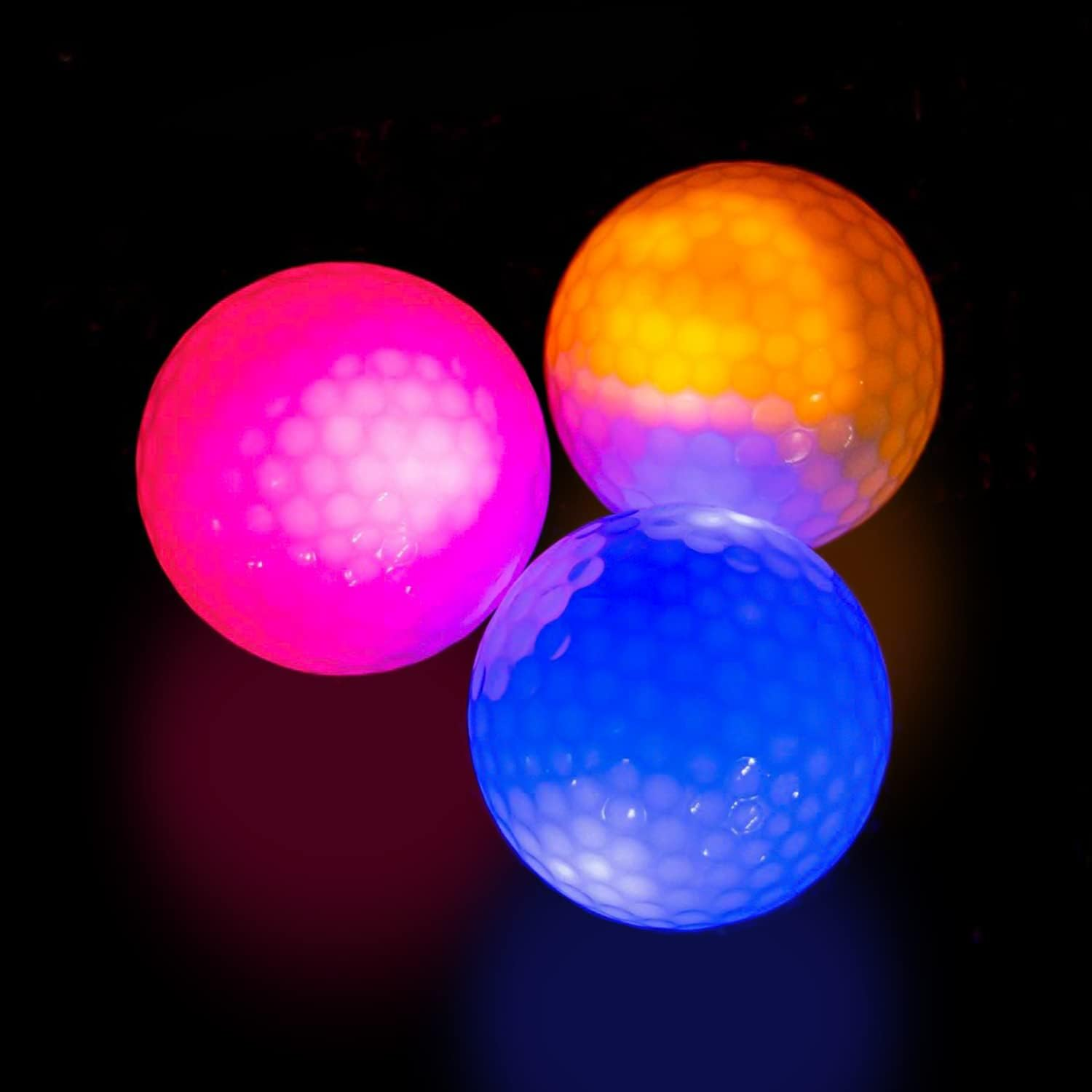 THIODOON Glow in the Dark Golf Balls Light up Led Golf Balls Night Golf Gift Sets for Men Kids Women