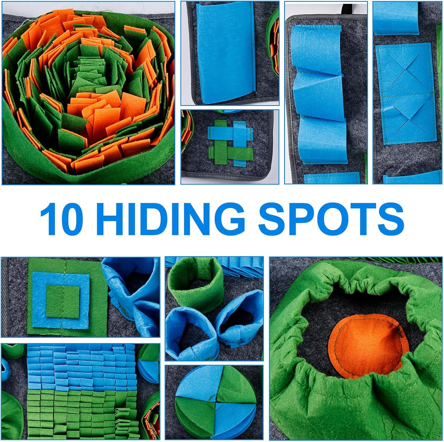 Molbory Sniffing Rug for Dogs, Large, Sniffing Mat for Dogs, Intelligence Toy, Sniffing Blanket, Non-Slip Pet Sniffing Rug, Intelligence Toy for Dogs, Cats, 75 X 50 Cm image number 1