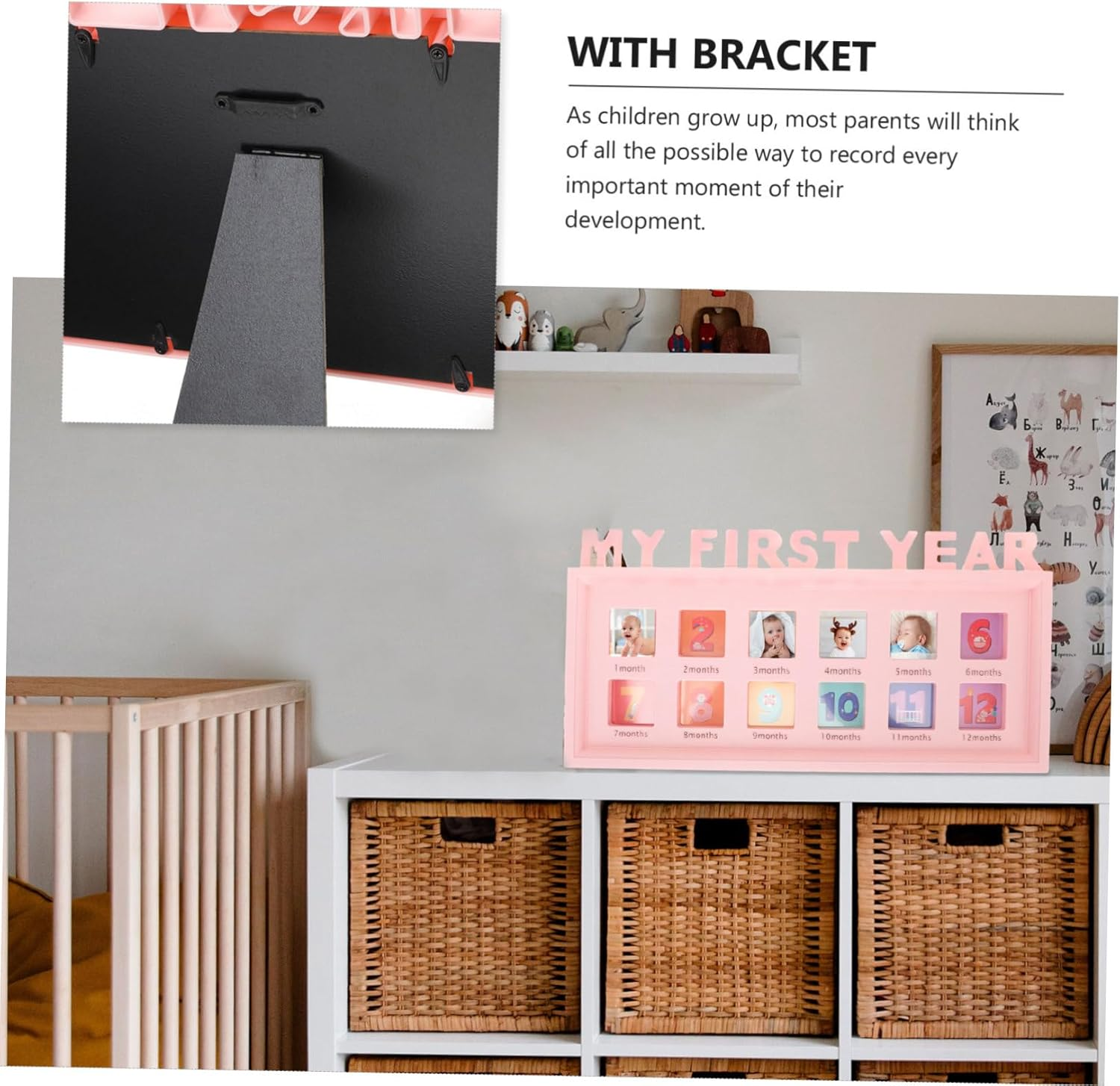 Growth Frame Month First Year Picture Frame for Boy Girl Creative Collage Holder Modern Design for Home Decoration Milestones image number 1