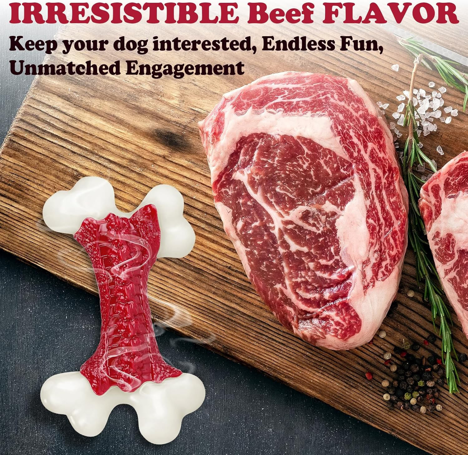 Kseroo Tough Dog Toys, Toys for Aggressive Chewers Large Breed, Chew Dogs, Bone Toy Nylon Durable Dogs Extreme Indestructible image number 6