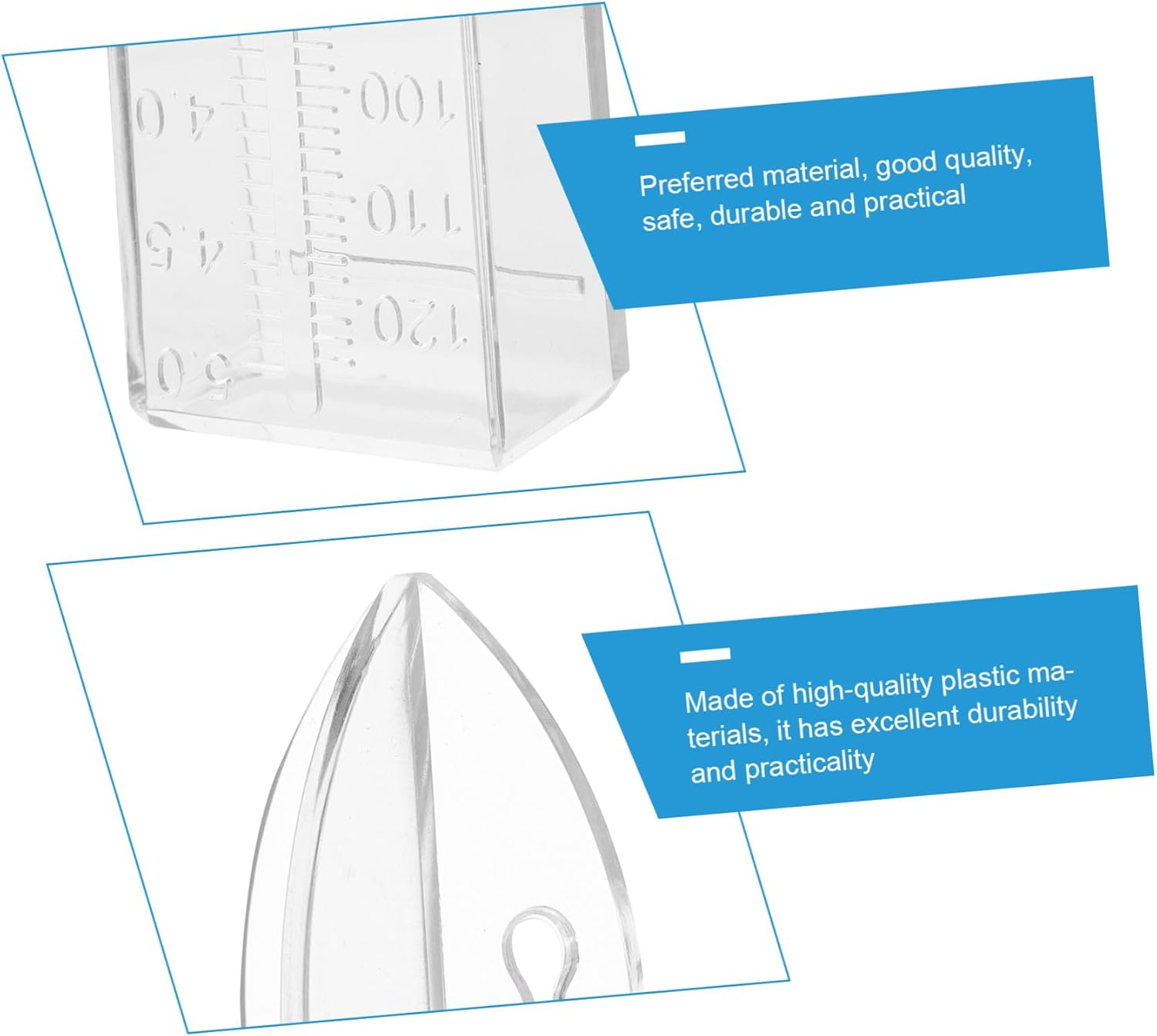Outdoor Plastic Rain Gauge with Graduated Measuring Container for Garden and Agriculture Accurate Water Collection Tool for Climate Research and Meteorological Statistics