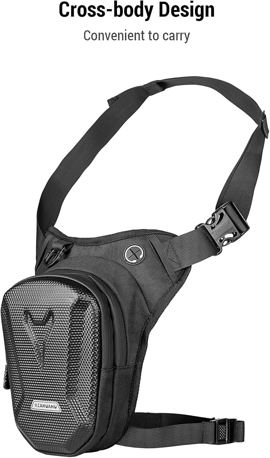 EVA Hard Shell Motorcycle Leg Side Bag Waterproof Outdoor Casual Leg Bag for for Hiking/Traveling/Fishing/Cycling image number 1