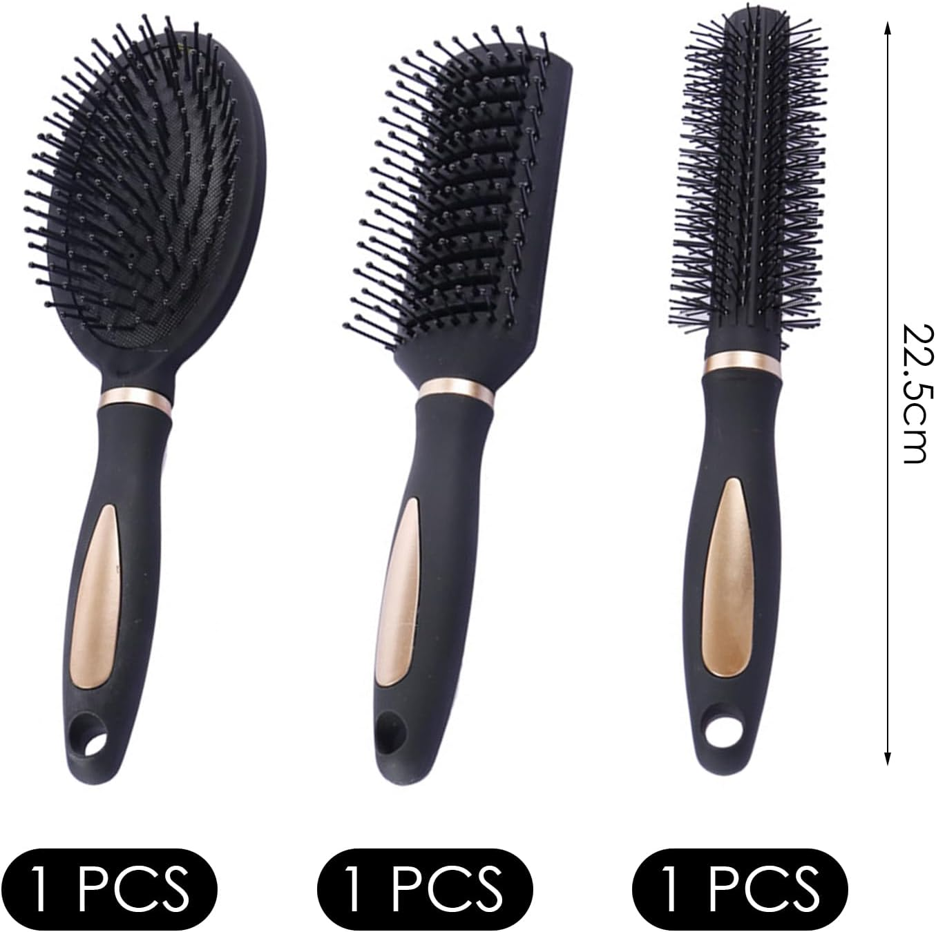 3 Pieces Curly Hair Comb, Air Cushion Massage Comb, Hair Styling Tools, Plastic Hair Comb image number 1