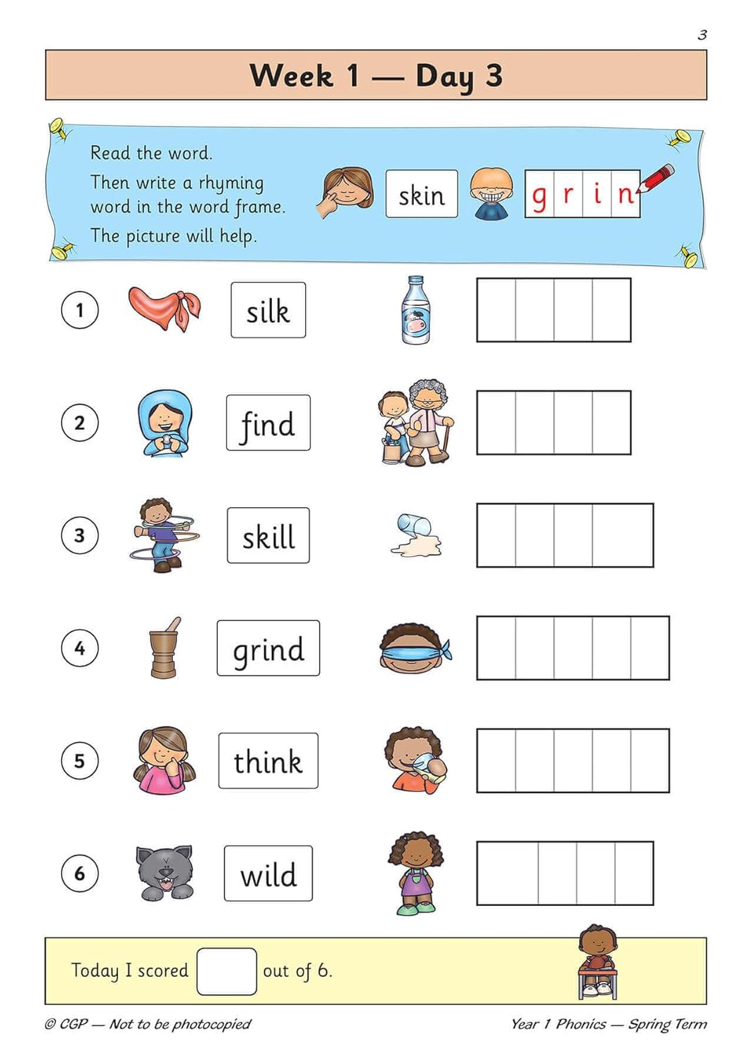KS1 Phonics Year 1 Daily Practice Book: Spring Term image number 3