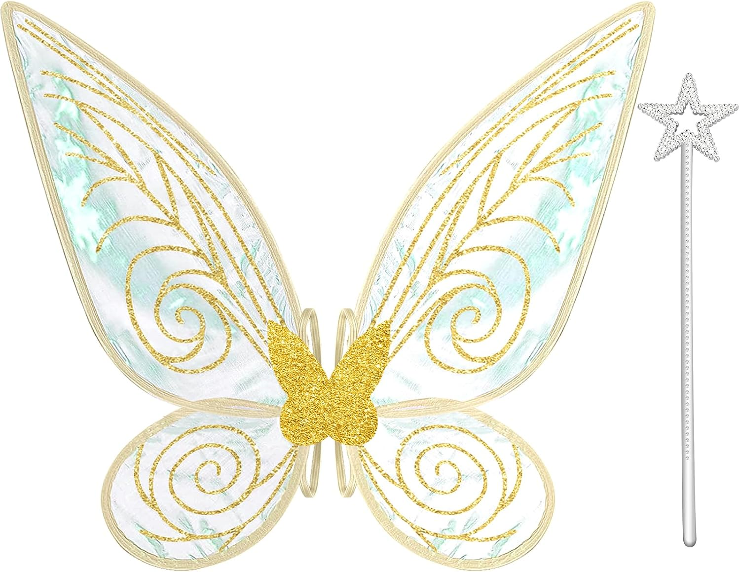 Fairy Wings for Adults,Butterfly Wings for Girls Women,Halloween Costume Sparkle Angel Wings Dress up Party Favor