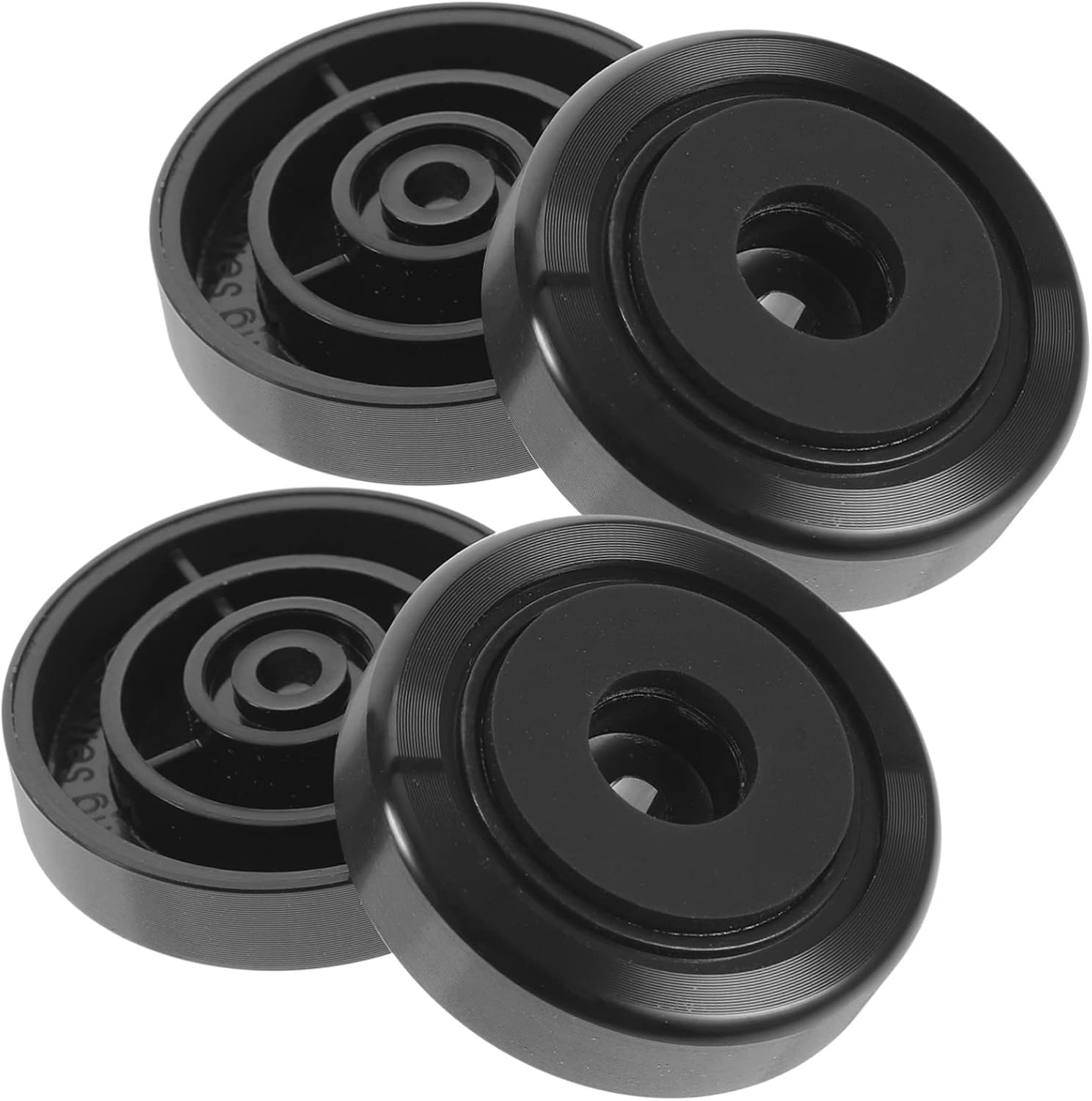 LAPYAPPE 4Pcs Speaker Isolation Feet Shockproof Speaker Base Mats for Hifi Audio Amplifier and Subwoofer Black 40X12Mm for Home Theater Equipment