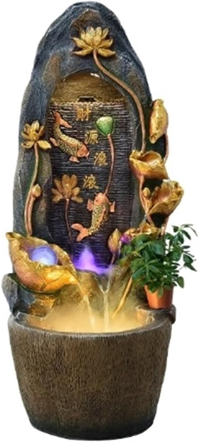 Outdoor Fountain Chinese Fountain Water Circulation Decoration, Living Room Courtyard Office Rockery image number 4