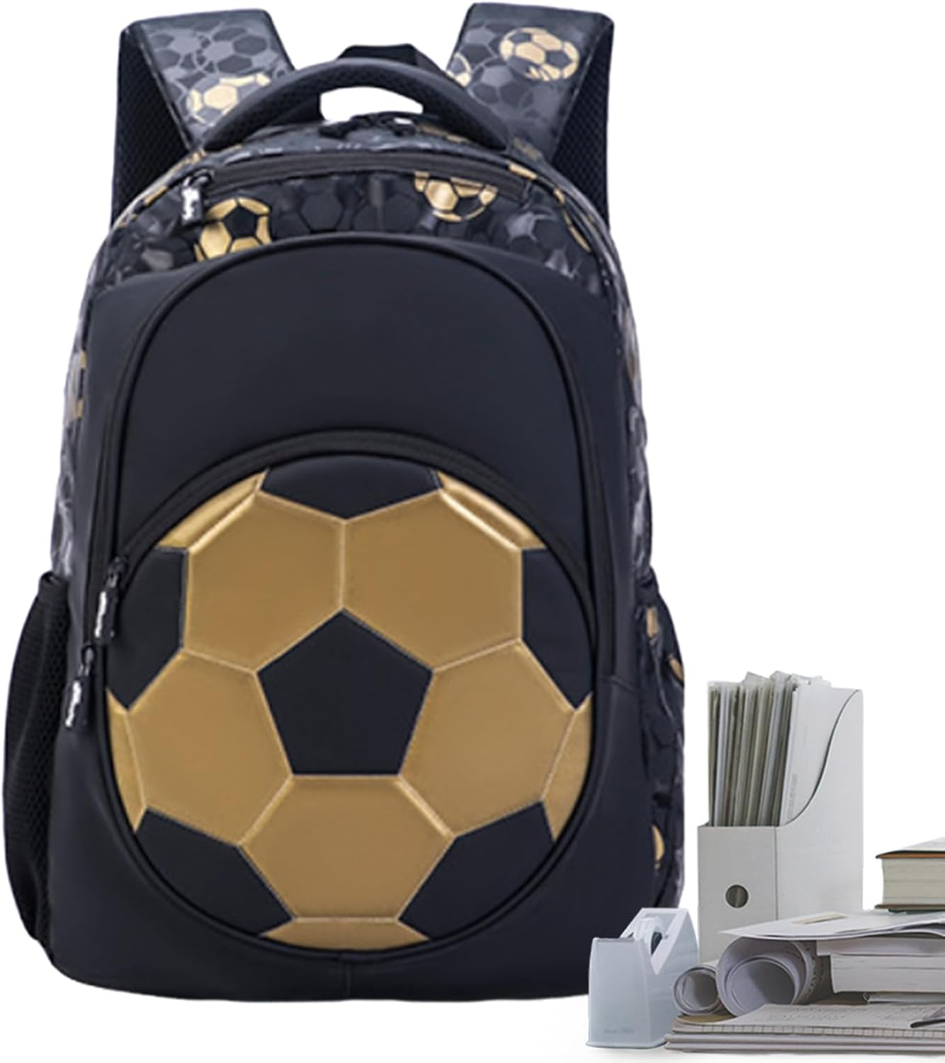 Acunny Teenage Backpack, Kids Backpack | Kids Backpack Waterproof Sports Backpack | Football Backpack, School Bag for College, Camping, Campus, Mobile Phone, Cup, Travel