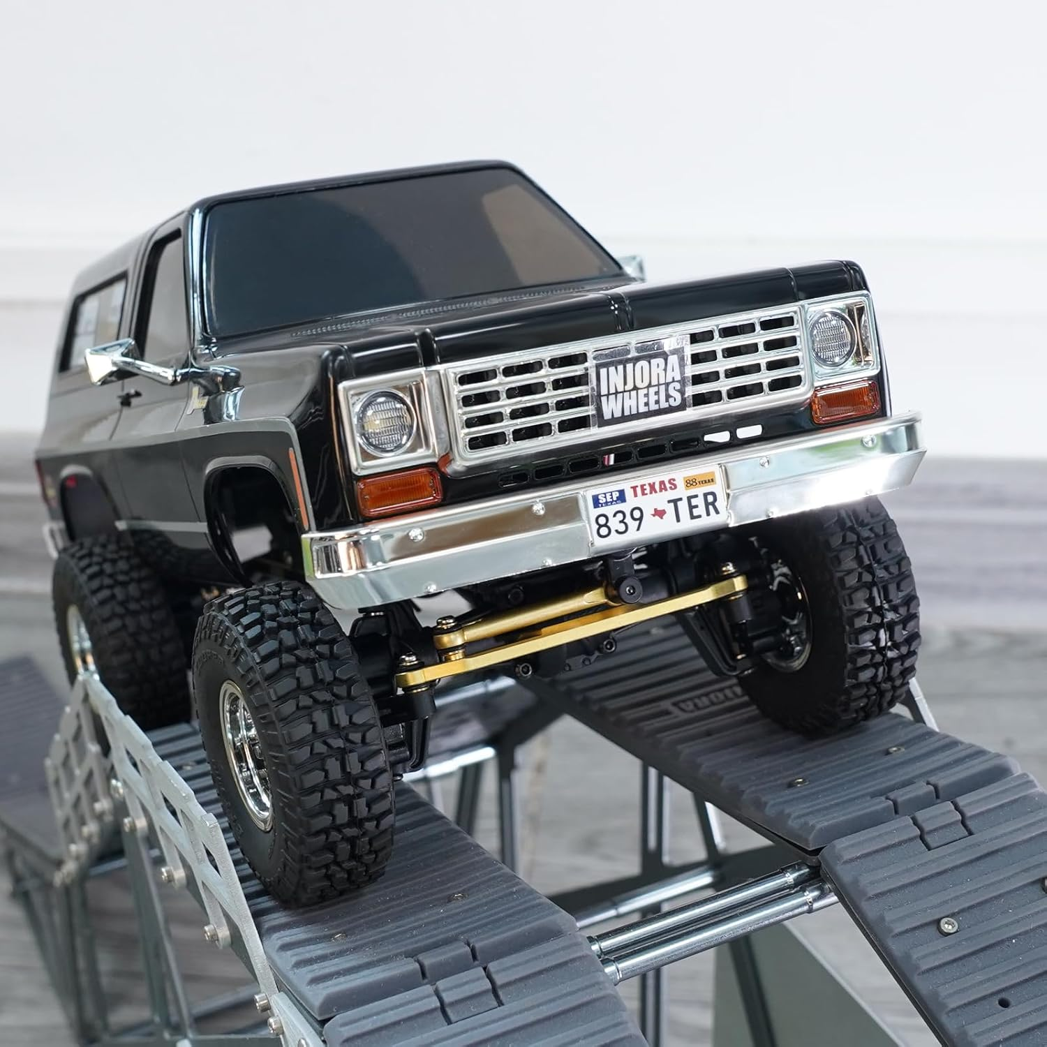 INJORA Brass Steering Left for FMS FCX24 Power Wagon Mud Racer 1/24 Upgrade Part