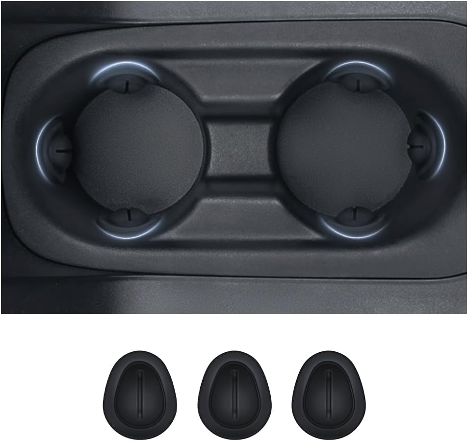 Car Cup Holder Position Limiter,Silicone anti Shake Car Coasters Bottle Stabilizers with Self-Adhesive,Universal Water Bottle Holder Limiter Car Interior Accessories (6PCS)