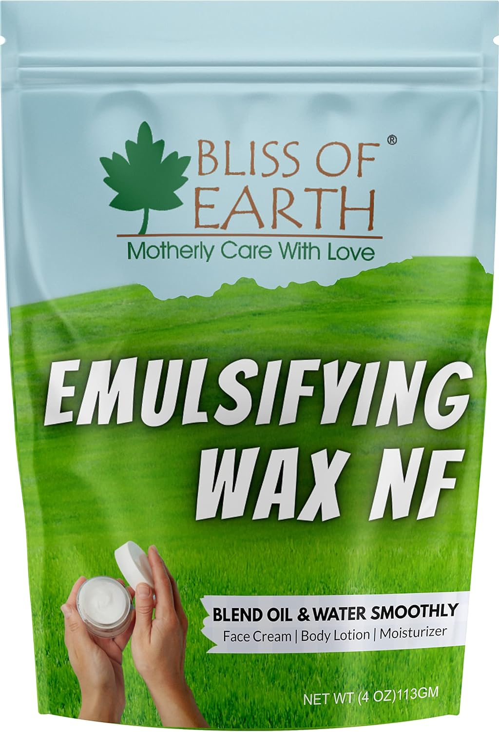 Bliss of Earth Emulsifying Wax NF Cosmetic Grade Wax Best for Thickening Soap, Lotion, Body Moisturizer & DIY Products 113Gm image number 1