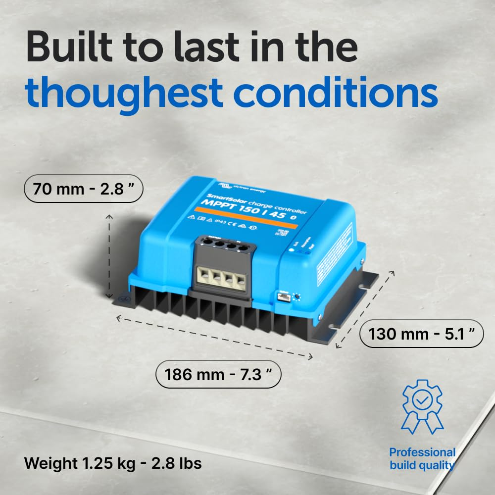 Victron Energy Smartsolar MPPT Solar Charge Controller, 150/45 image number 5