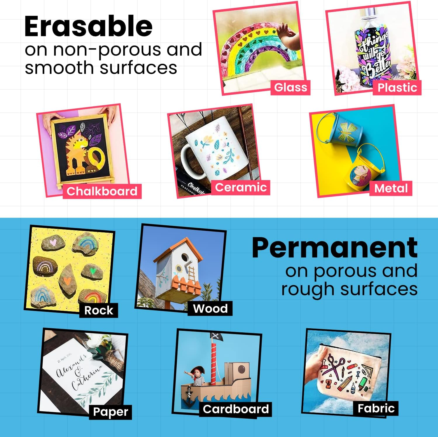 Chalkola Extra Fine Tip Liquid Chalk Markers (30 Pack 1Mm) Pastel + Neon Chalk Pens - Erasable Dry Erase Marker for Chalkboard, Blackboards, Window, Bistro, Car - Fine Tip Chalk Markers for Blackboard image number 1