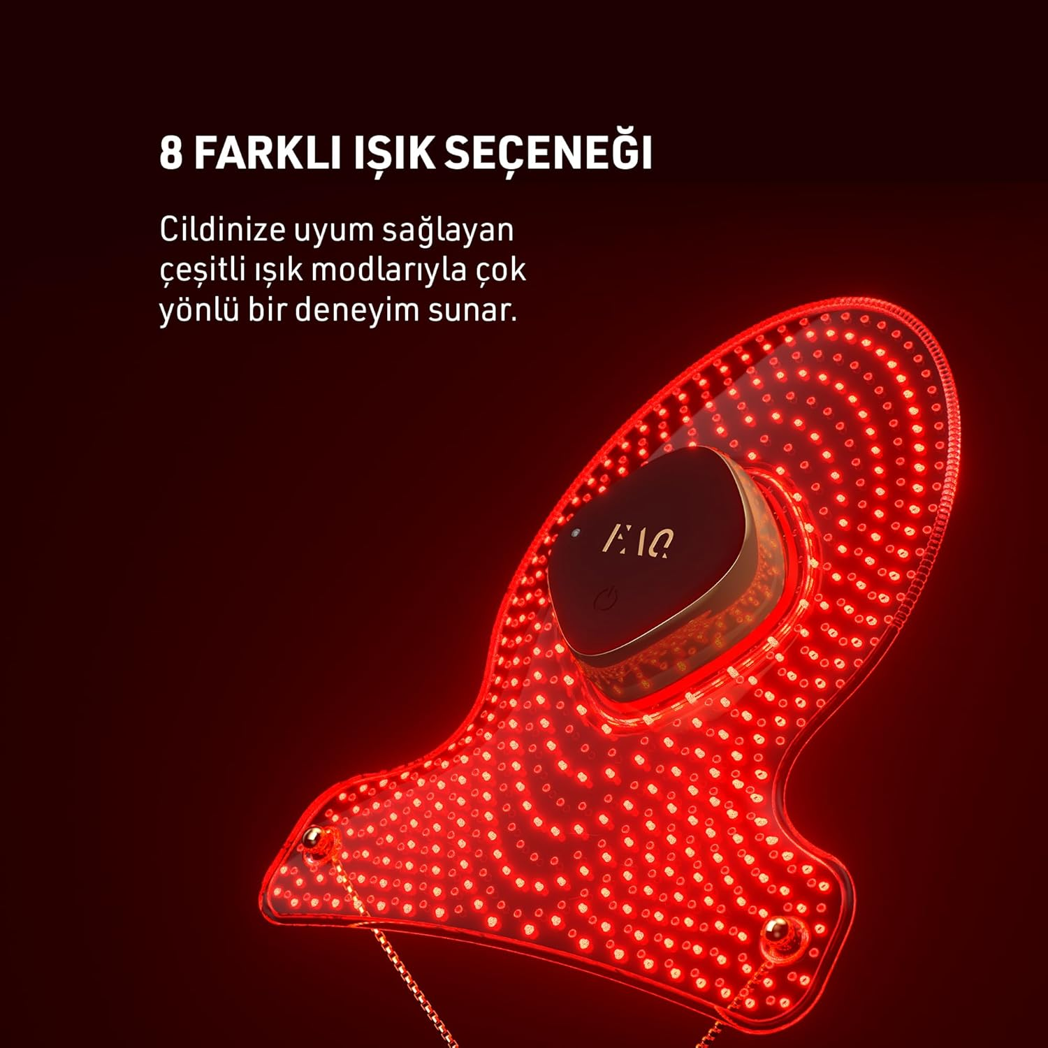 FAQ 221 Wearable Silicone Anti-Aging NIR + 7 LED Light Therapy Hand Mask - Luxury Skincare for Lines & Wrinkles - Wireless & Lightweight - Flexible-Fit & Full Coverage - Beauty Skin Care image number 2