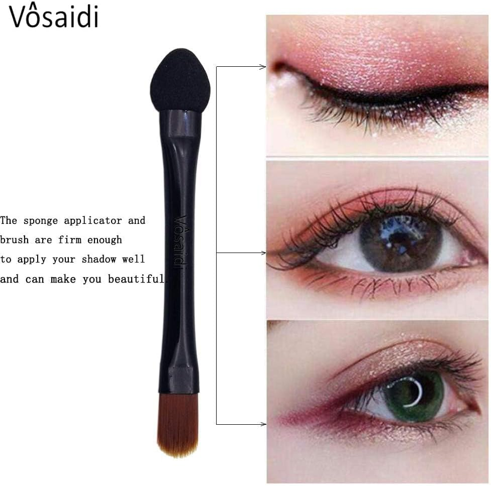 V&ocirc;saidi Eyeshadow Brushes 10Pcs Makeup Set - Dual Sides Sponge Applicator, Travel Brush, Concealer Brush image number 2