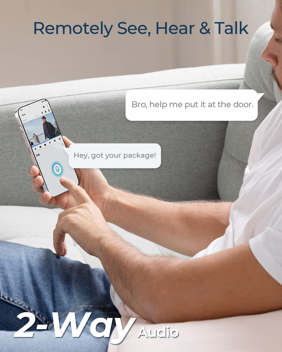 Reolink Spotlight Battery/Solar Powered Wireless Security Camera, 2.4/5Ghz Dual-Band Wifi, 5MP Color Night Vision, Human/Vehicle/Pet Smart Detection, Argus 3 Pro with Solar Panel image number 2