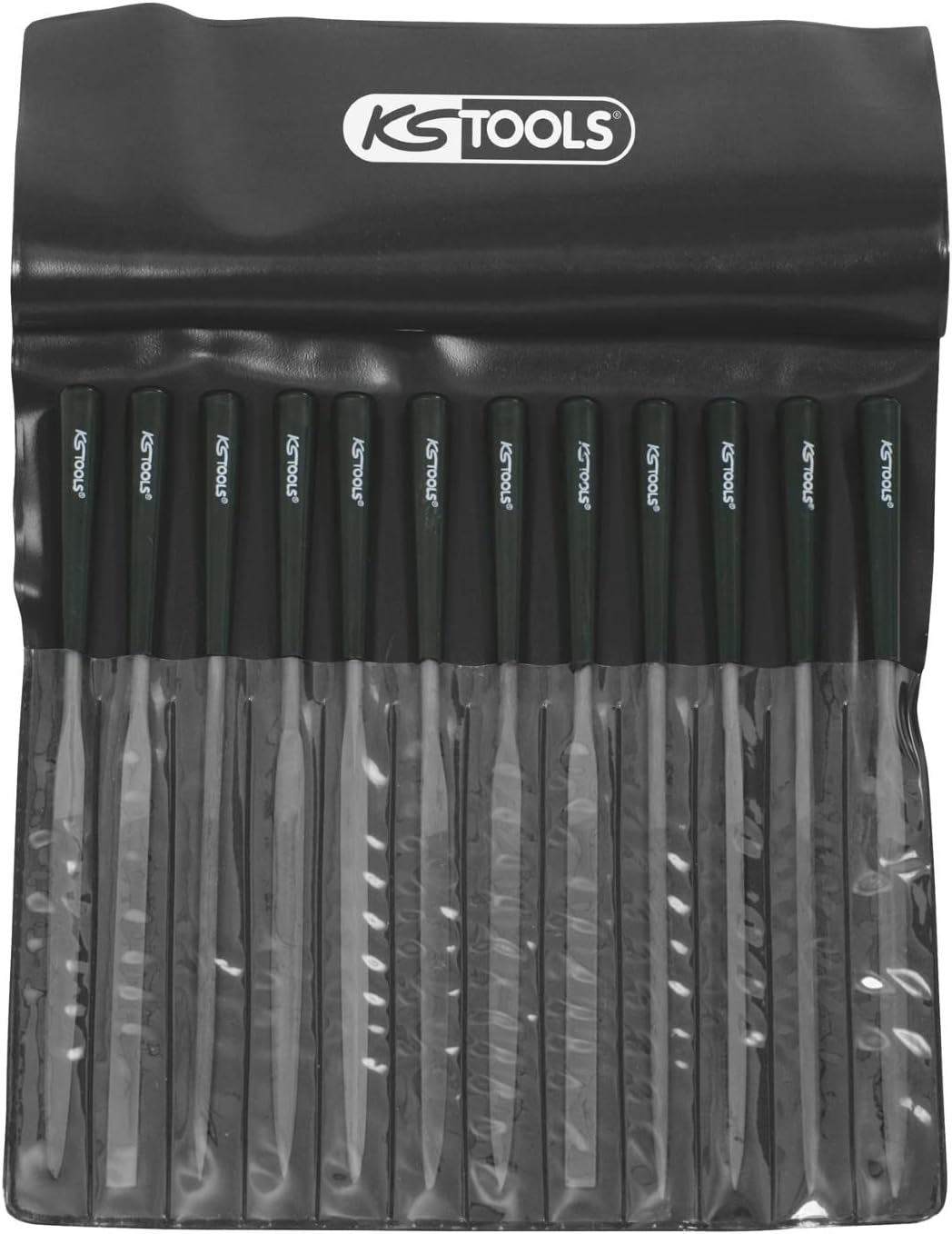 KS Tools Needle Files Set, 12 Pcs, 145Mm Clear image number 2