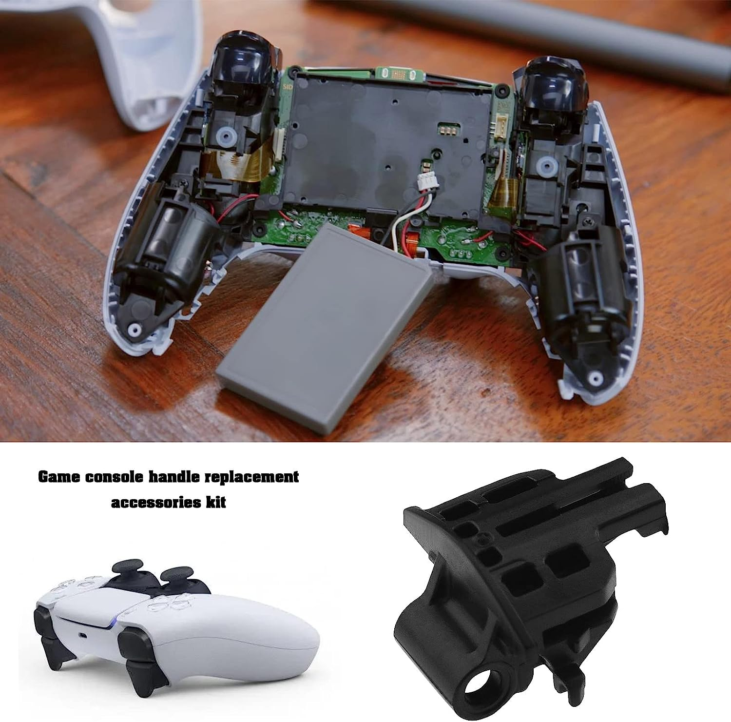 Set of 12 L1 R1 L2 R2 Trigger Buttons Repair Kit Compatible with PS5 V1 Controller Shoulder Buttons with Springs & Trigger Frames & Shaft & Screwdriver & Pry Tool image number 4