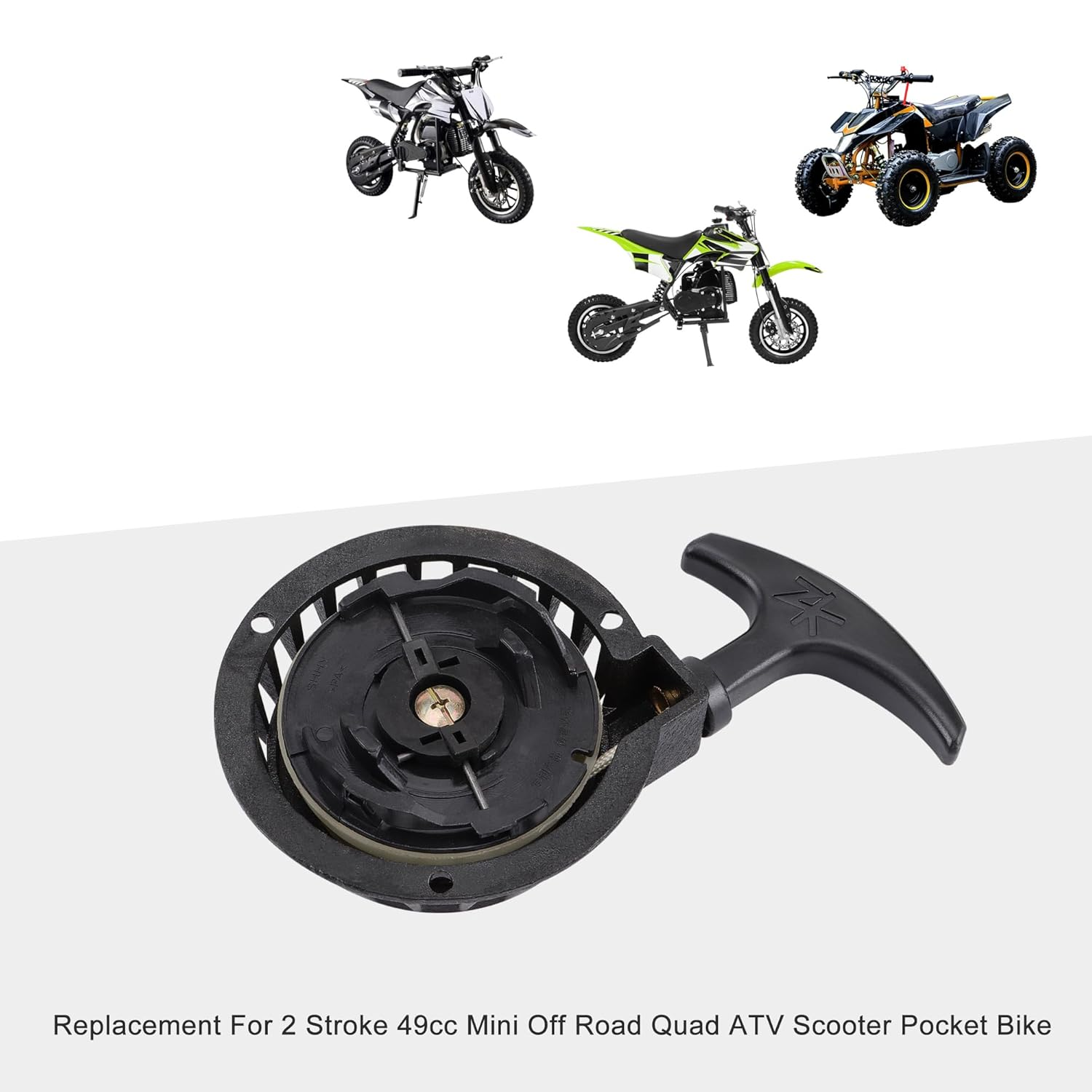 GOOFIT Pull Start Recoil Starter for 43Cc 49Cc 50Cc Mini Pocket Bike ATV Dirt Bike Gas Scooter image number 5