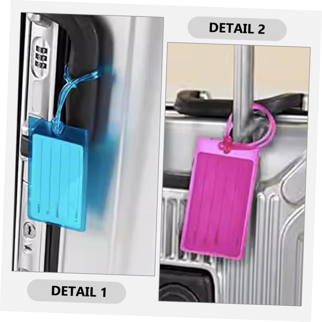 FOMIYES 8Pcs Luggage Tag Suitcase Tags Travel Accessories for Suitcases Hand Luggage Name image number 5