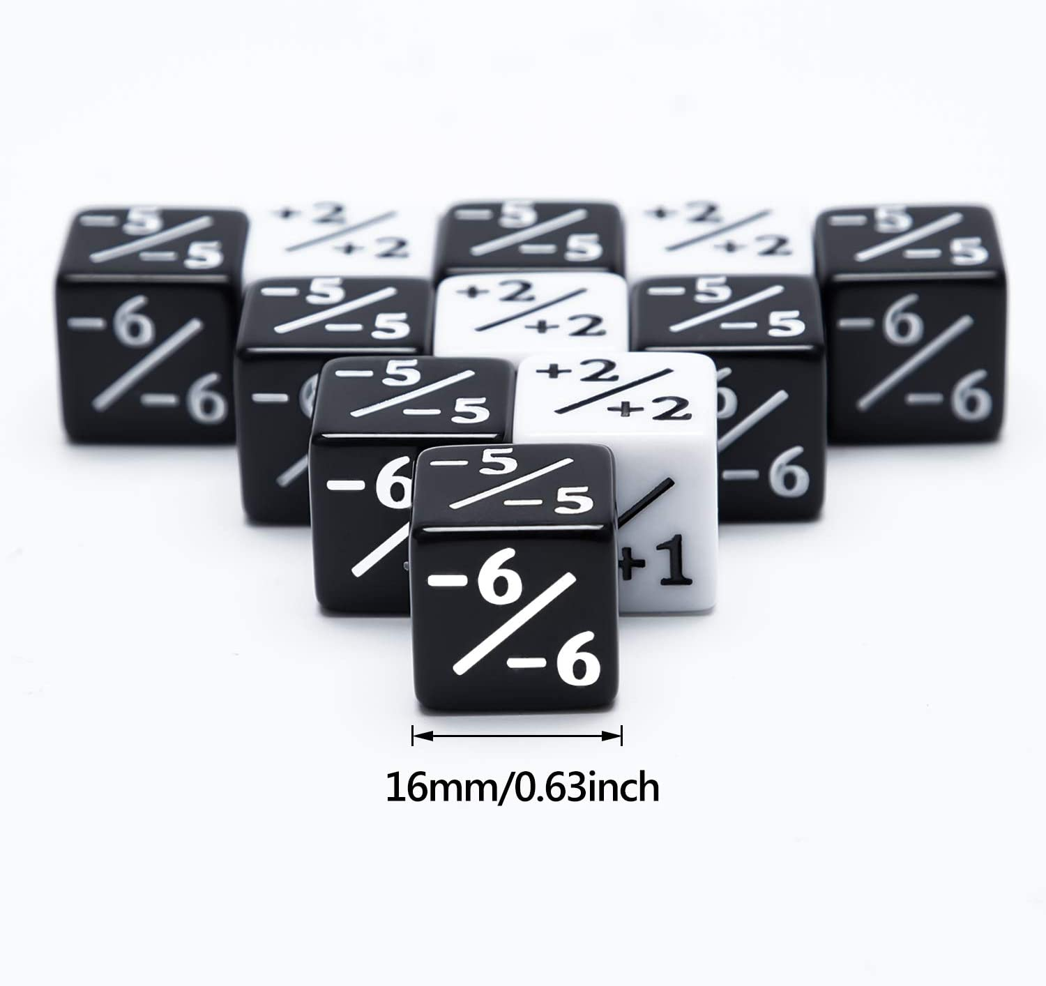 48 Pieces Counters Token Loyalty D6 Dice Cube Compatible with MTG, CCG, Card Gaming Accessory image number 6