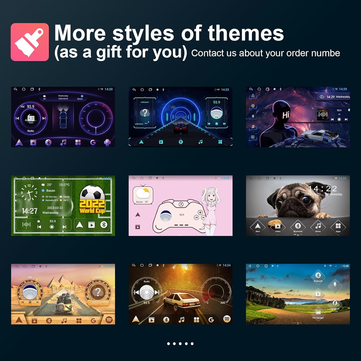 Android 10 Double Din Car Stereo for Mazda 3 2004-2009 with 9 Inch Touchscreen Radio Built-In Wireless Carplay/Android Auto/Gps/Bluetooth/Fm/Aux-In/Steering Wheel Control Backup Camera 2+32G image number 5