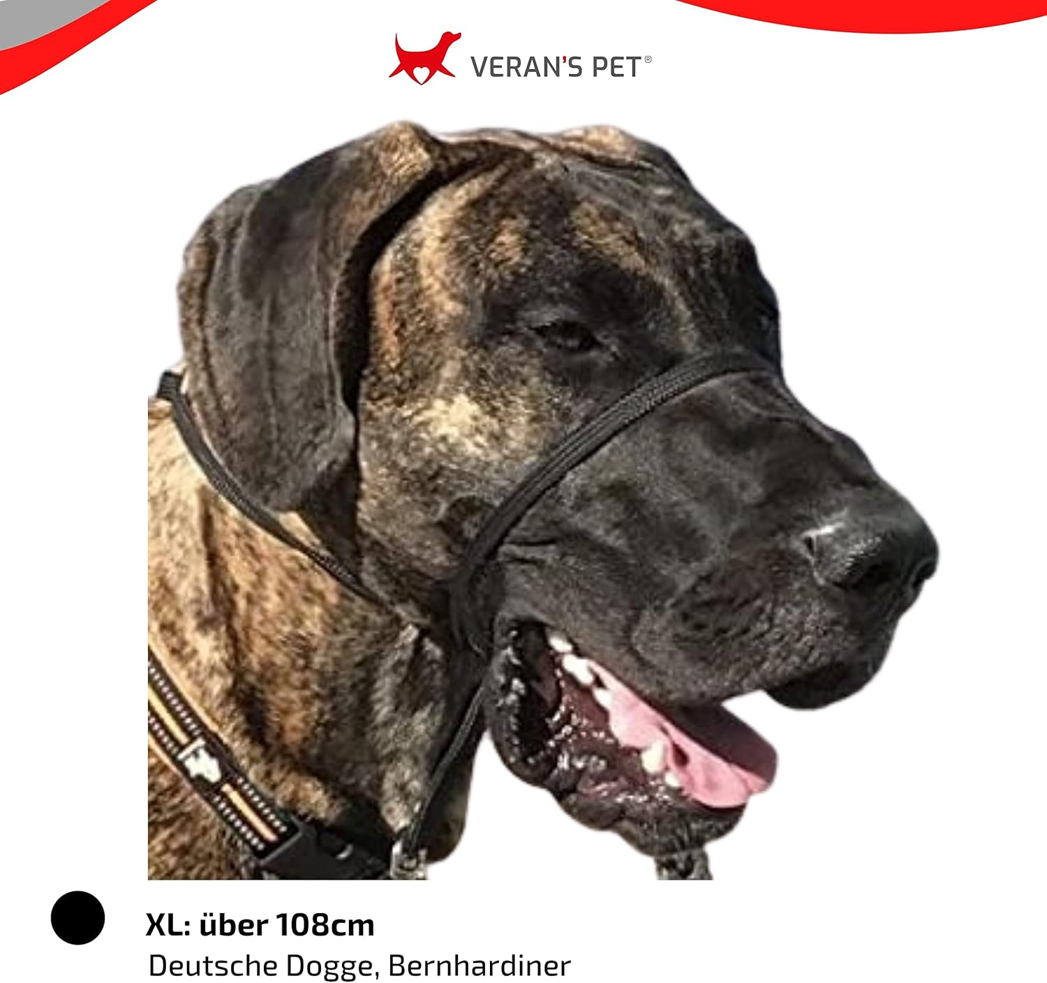 Premium Dog Harness &ndash; Training Collar Lovely Anti-Pull Harness Guaranteed Reduces Aggression Anti-Bark Collar Head Holster for Small to Large Dogs Black image number 5