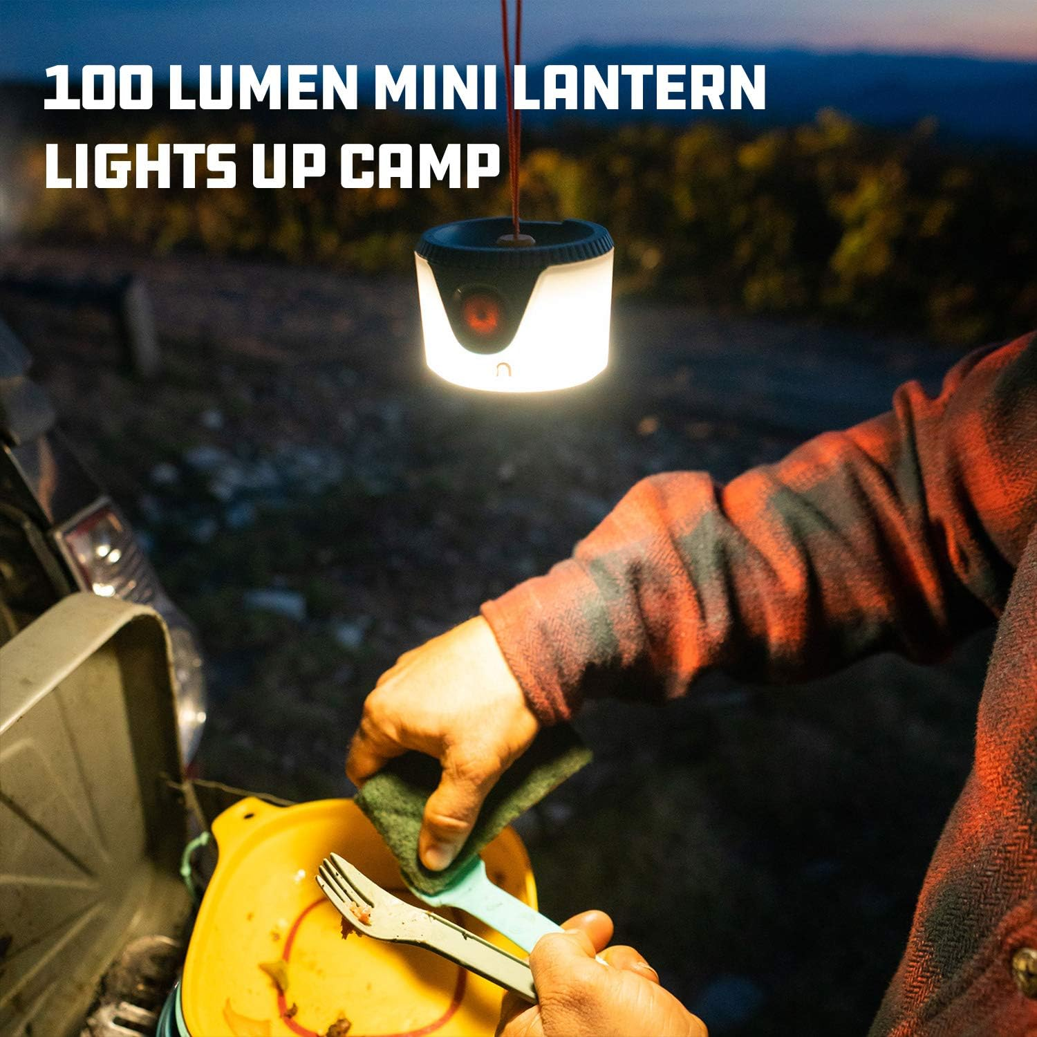 UCO Sprout LED Lantern, 100 Lumen Mini Battery-Powered LED Lantern with Lanyard image number 4