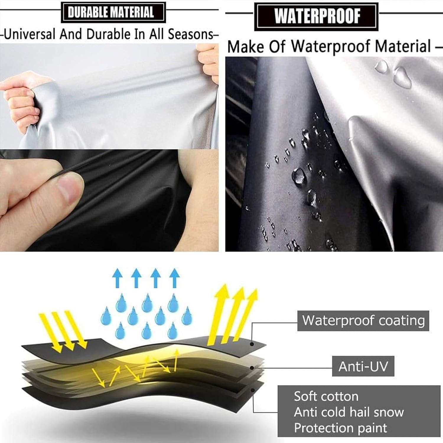 Hail Protector Car Cover for Mercedes Classe B B180 Anti-Hail Cover, Full Outdoor Hail Protection Cover All Weather Rain Snow UV image number 5