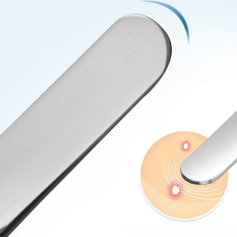 Comedone Extractor Tool: 7-Piece Stainless Steel Kit for Blackhead/Whitehead Removal. This Pimple Popper Tool Kit Works on Nose, Face&mdash;Safe, Durable, Ideal for Blemish Care. a Practical Set for Daily Skincare. image number 5