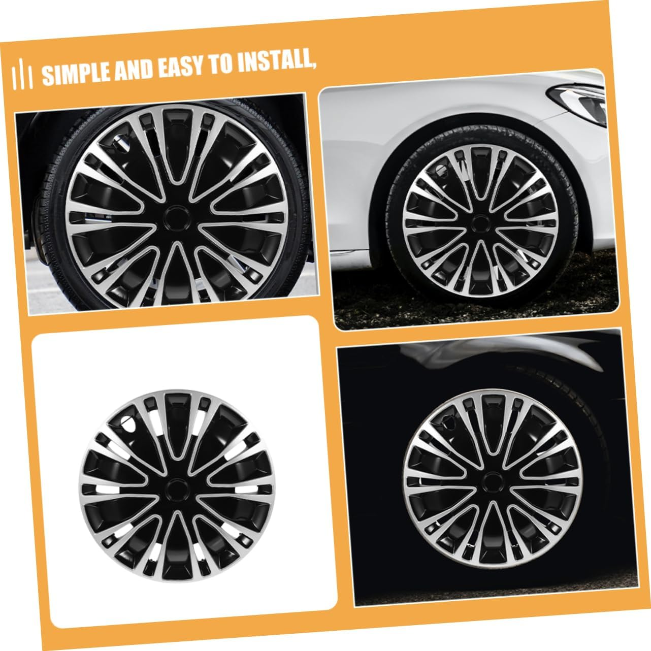 Alipis Hubcap Decoration for Car Fit Wheel Hub Caps Material Car Wheel Accessories Maintenance Hubcap