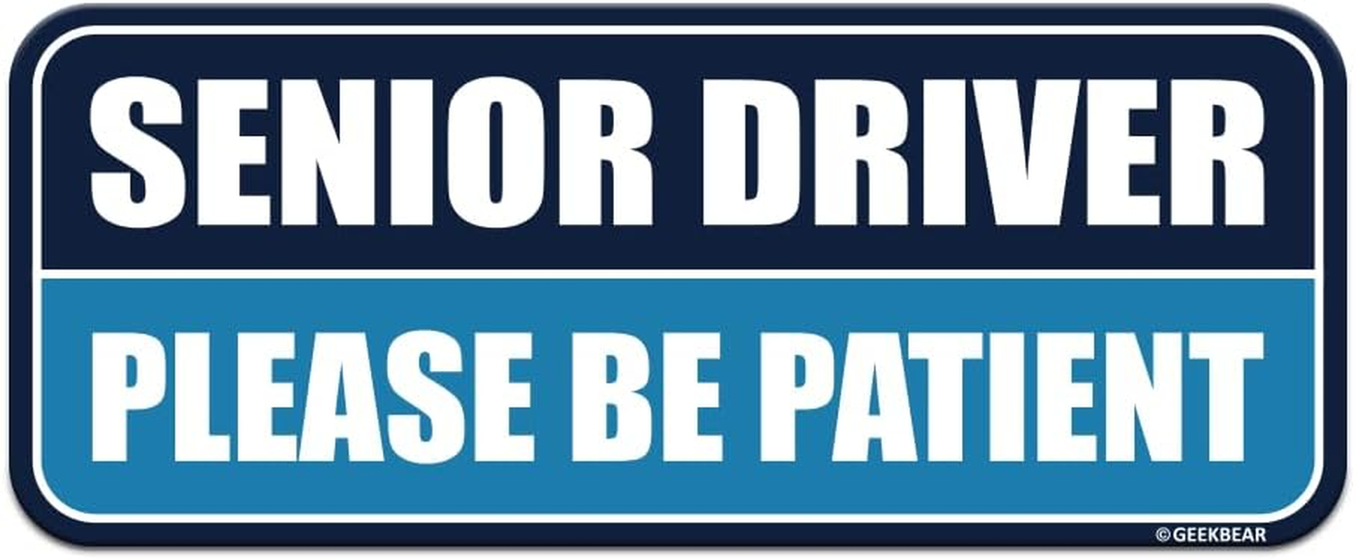 Senior Driver Magnet_Rectangular Type (1 Pack) (Navy/Blue)