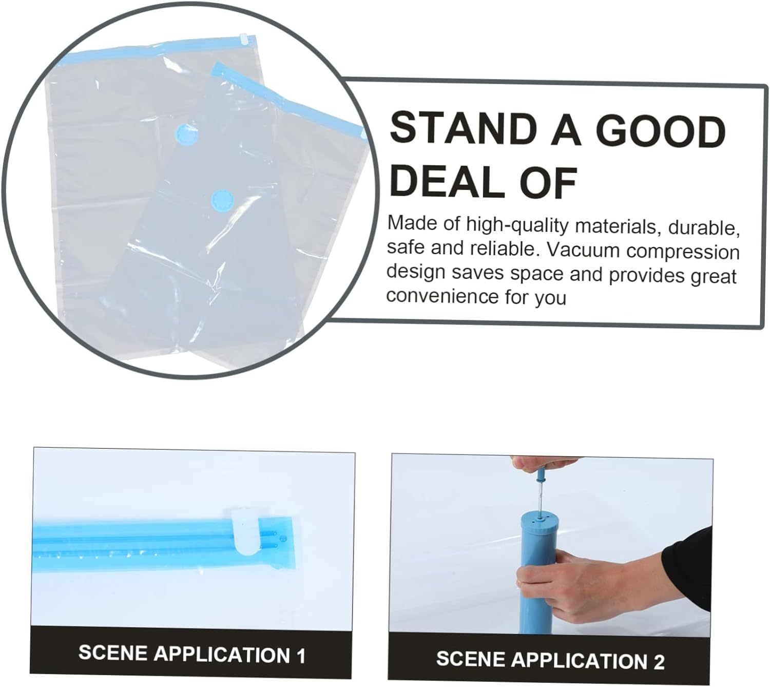 Cabilock Outdoor Travel Storage Bag Space Bags Compression Organizer Simple Elegant Design image number 1