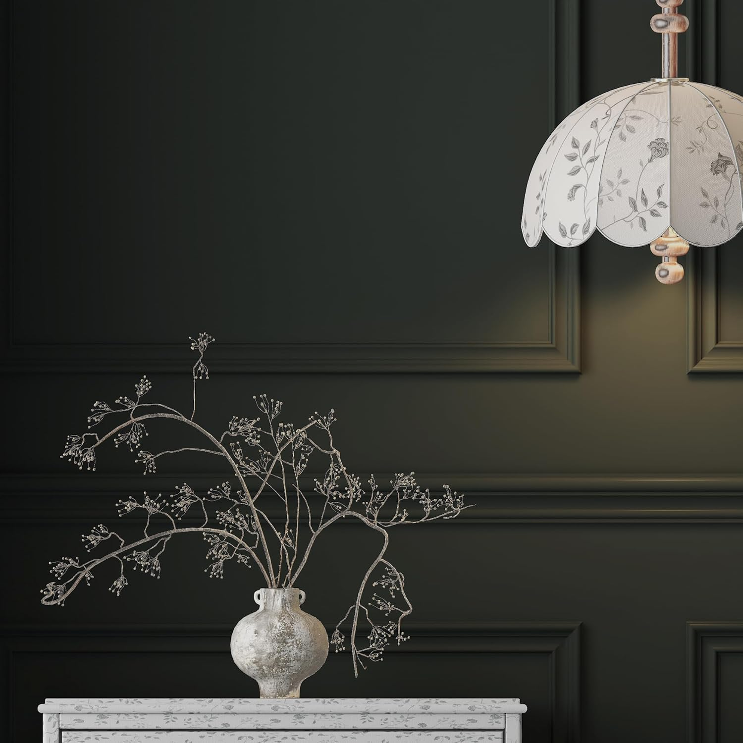 40Cmx3M Dark Green Peel and Stick Wallpaper Solid Color Matte Contact Paper Self Adhesive Removable Waterproof Cabinet Vinyl Wrap 3D Thick Stick on Wallpaper for Furniture Countertop Drawer Decor DIY image number 1