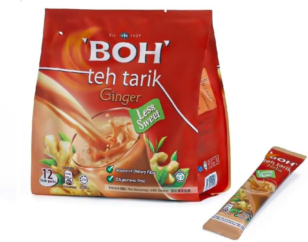 Bo BOH Instant Tea/Tarik Teh Tarik/Ginger with Ginger/Set of 12 / Malaysia image number 4